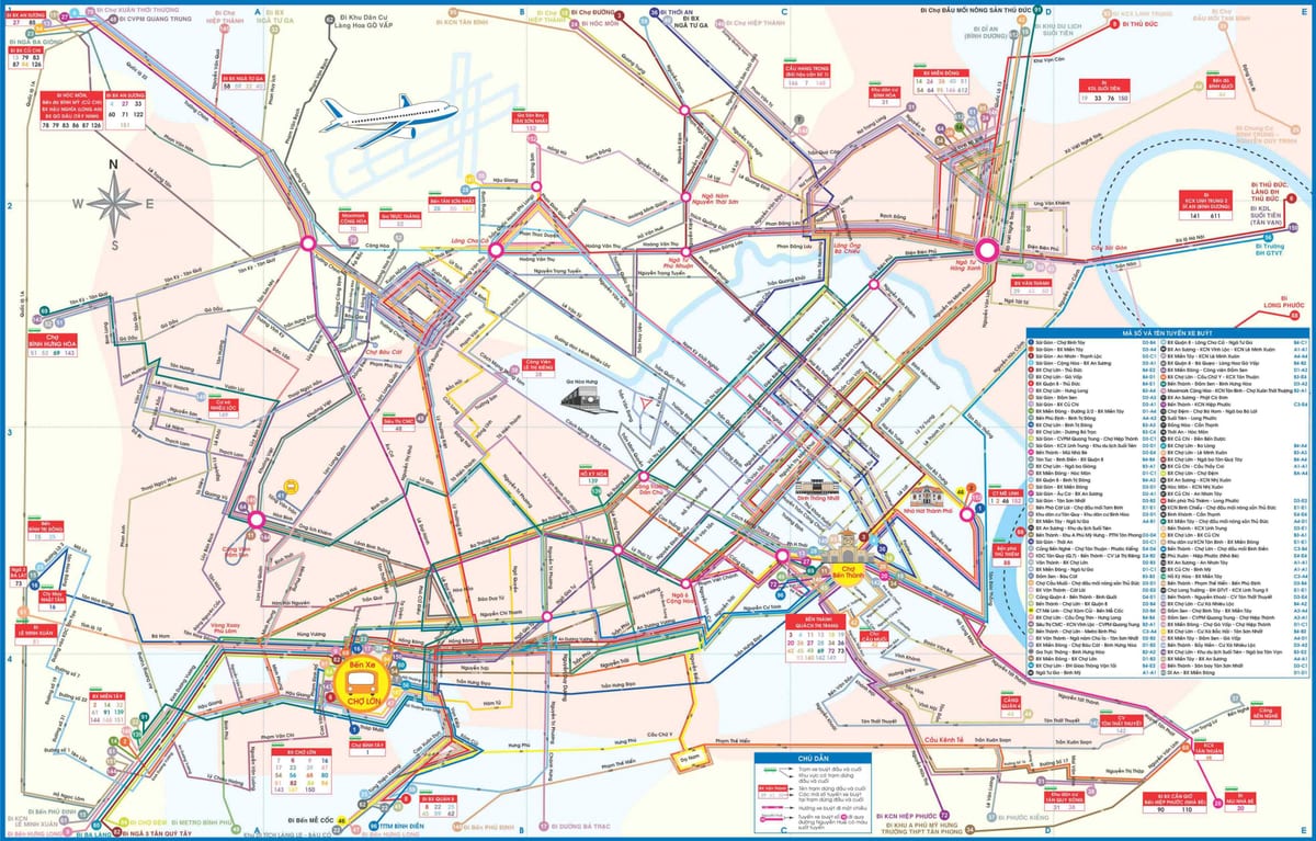 ho chi minh pilsētas autobusu karte