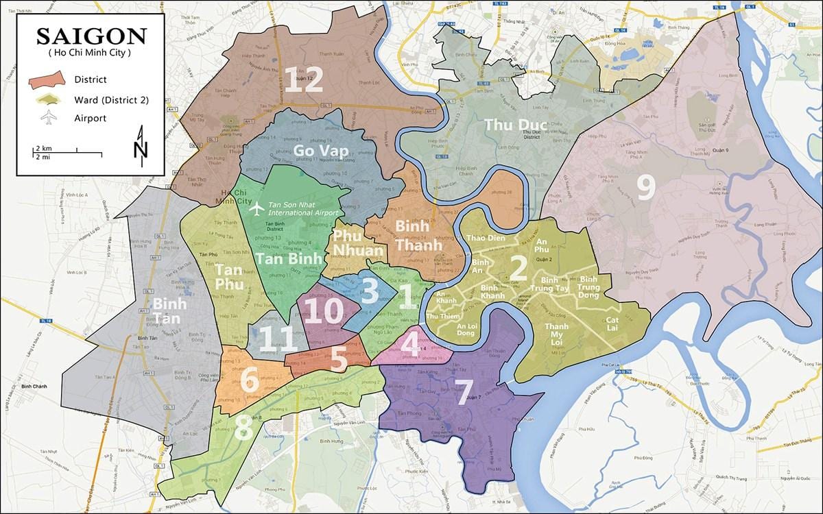 Karte district 9 ho chi minh city 