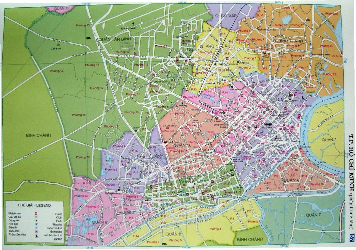 Karte, ho chi minh iela