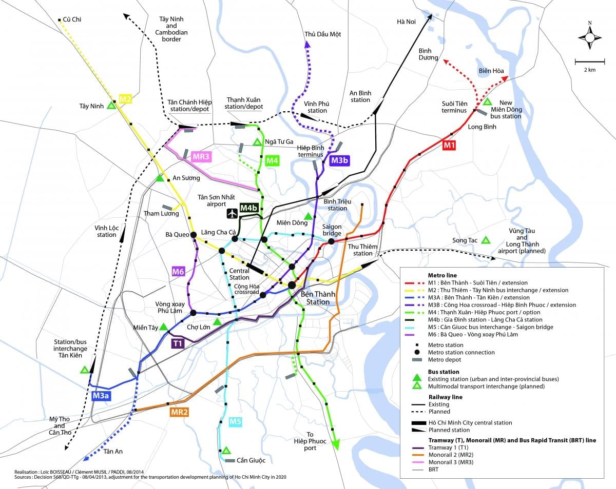 ho chi minh pilsētas metro karte