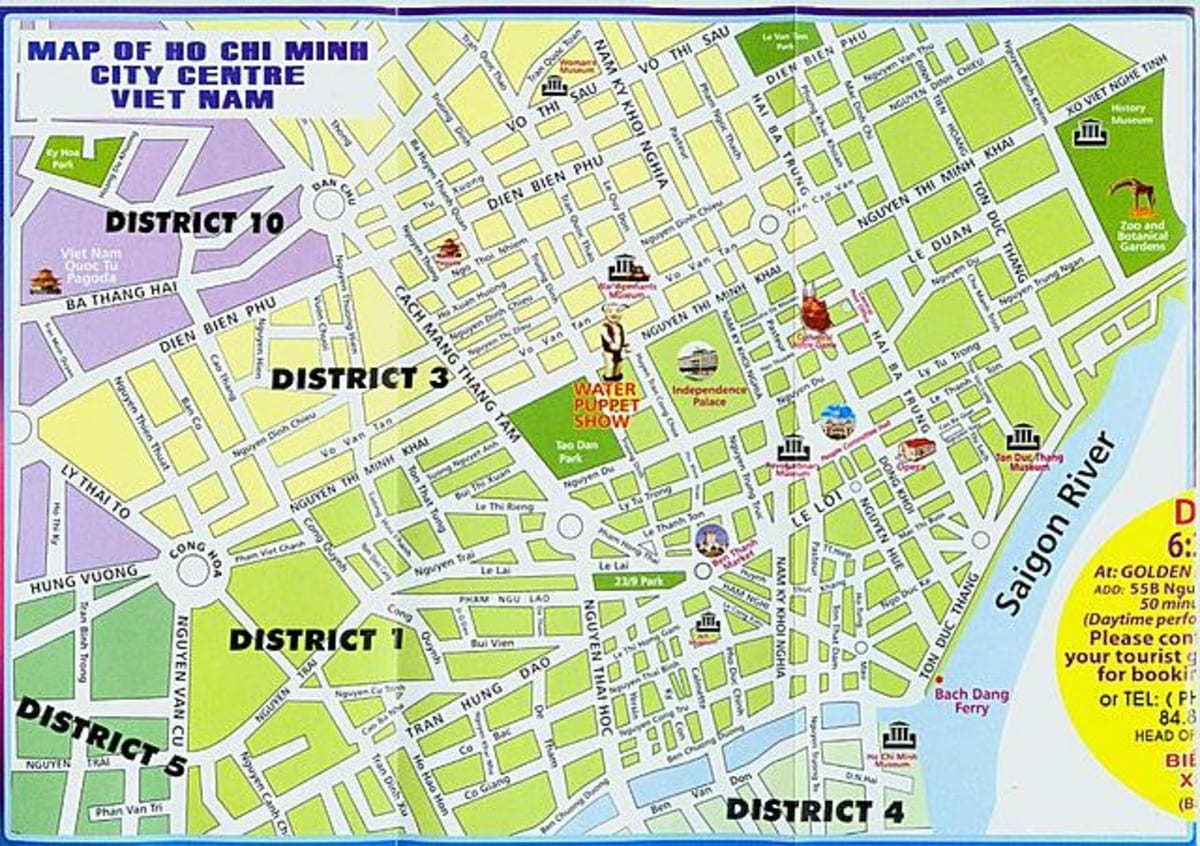 Karte, ho chi minh city center