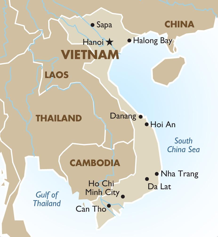 vietnam ho chi minh karte