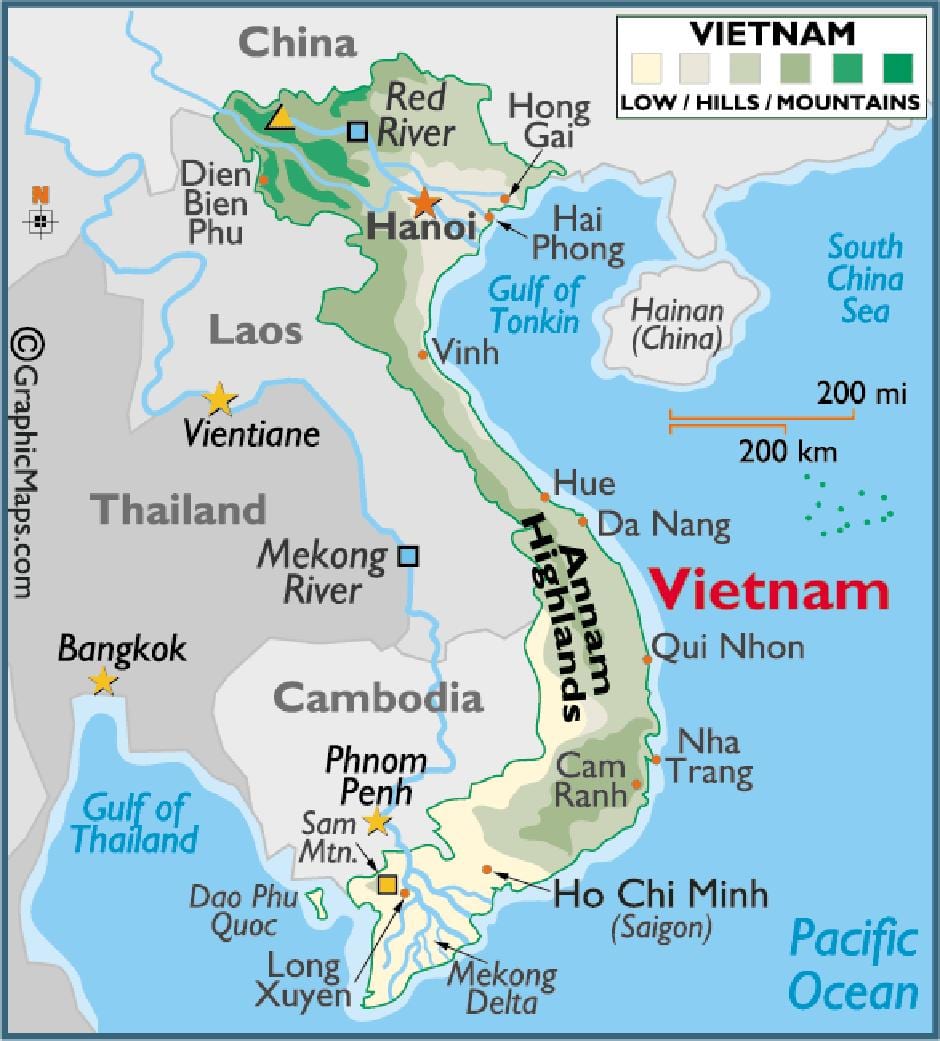 Karte saigon par